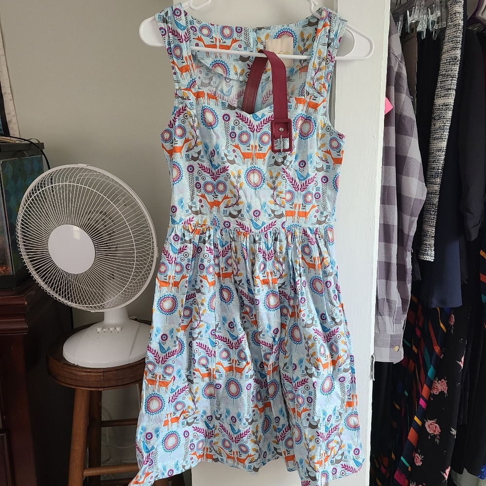 RARE Modcloth Sugarplum Forest Dress